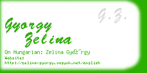 gyorgy zelina business card